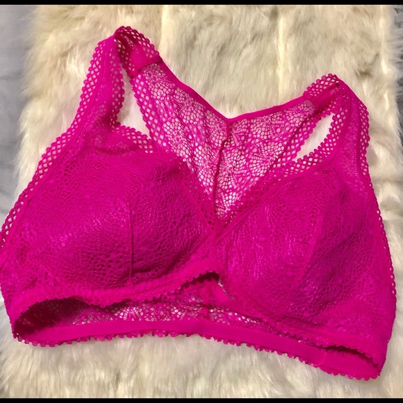 Victoria's Secret Other - EUC- Victoria’s Secret Hot Pink Lace Bra